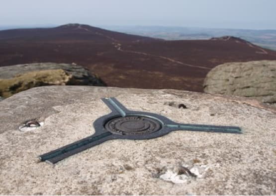 guidestone on top of aberdeenshire munro