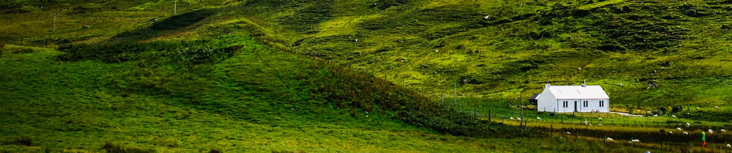 isolated house in scotland