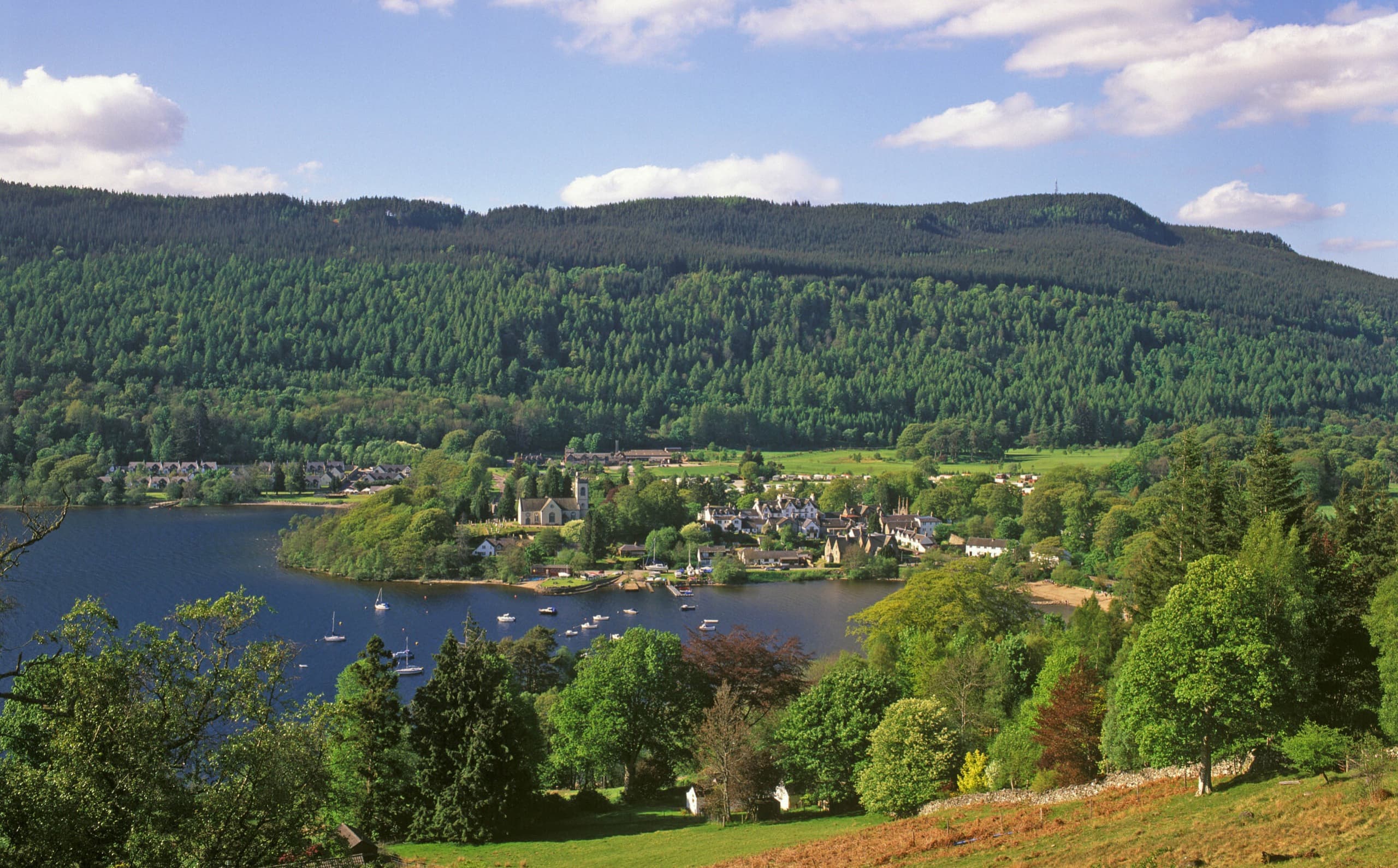 The Village Of Kenmore At The Foot Of Loch Tay, Perthshire