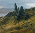 inner hebrides hill with jagged rocks