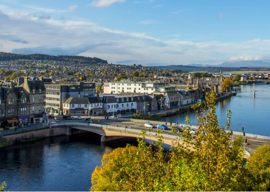 view of inverness city centre
